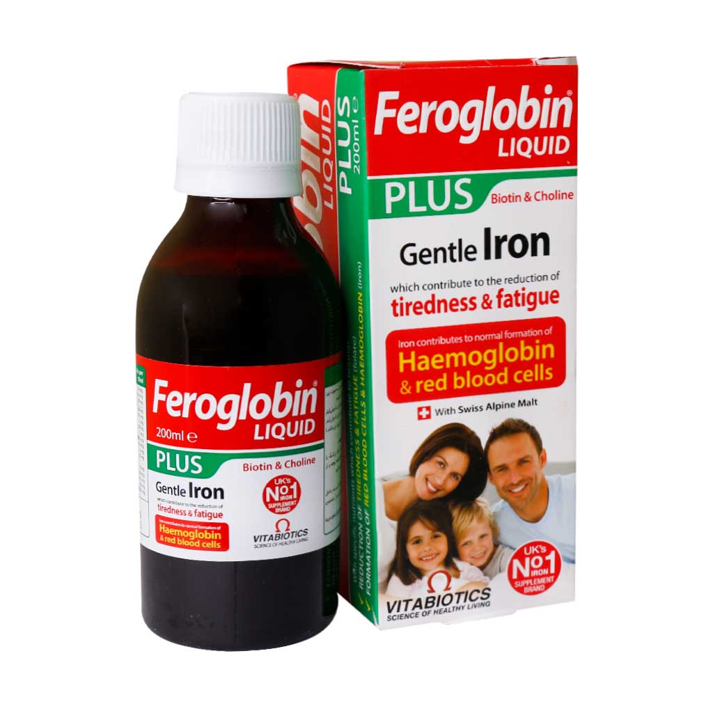Vitabiotics-Feroglobin-Plus-Liqui شربت فروگلوبین پلاس ویتابیوتیکس - تصویر 1